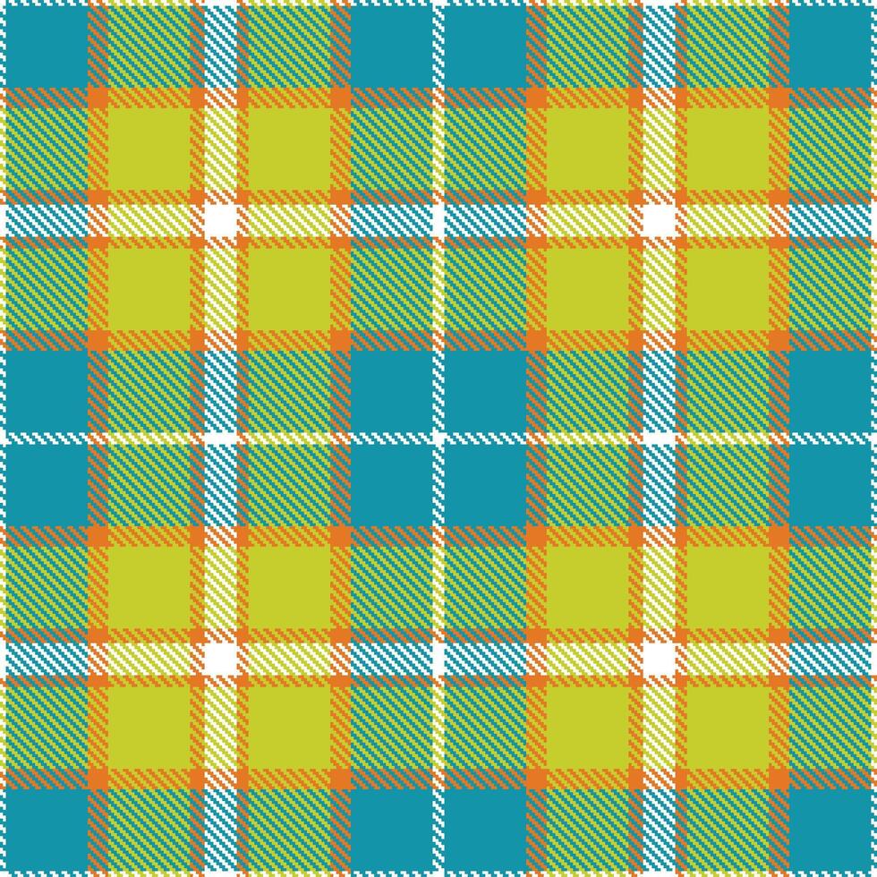 Modern Seamless Tartan featuring Cool Martian Colony and Dusty White Textile Design vector