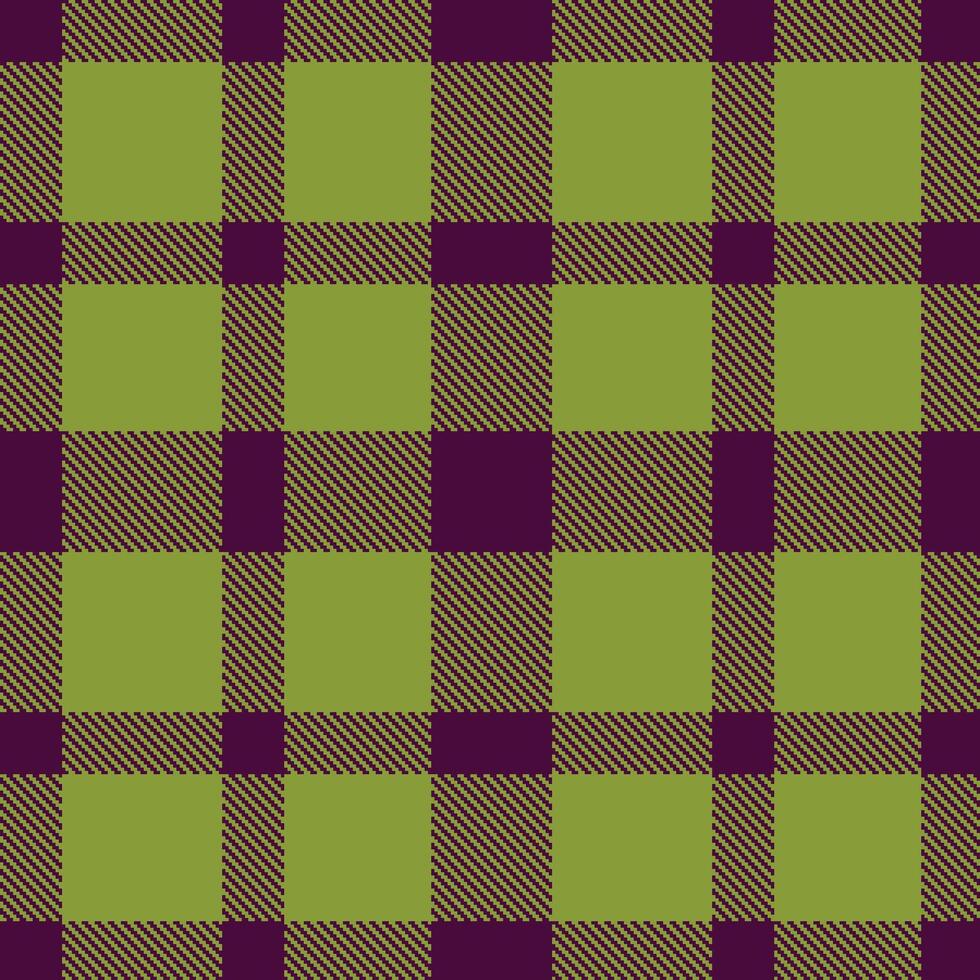 Bright Pion Purple Seamless Tartan with Vintage BioShock accents Textile Design vector