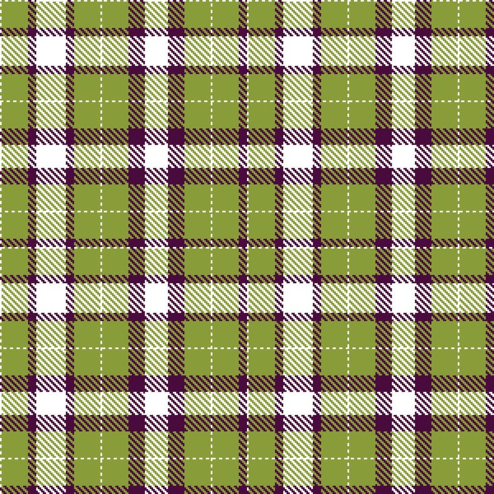 Modern Dusky White and Neon BioShock Seamless Tartan Textile Design vector