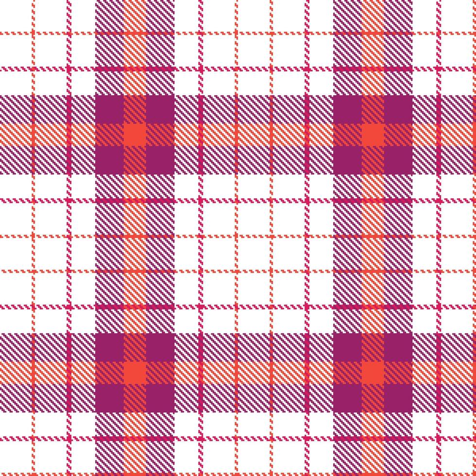 Mellow White Tartan patterns fabric texture. Modern Pale Chilled Chilly Seamless Tartan vector