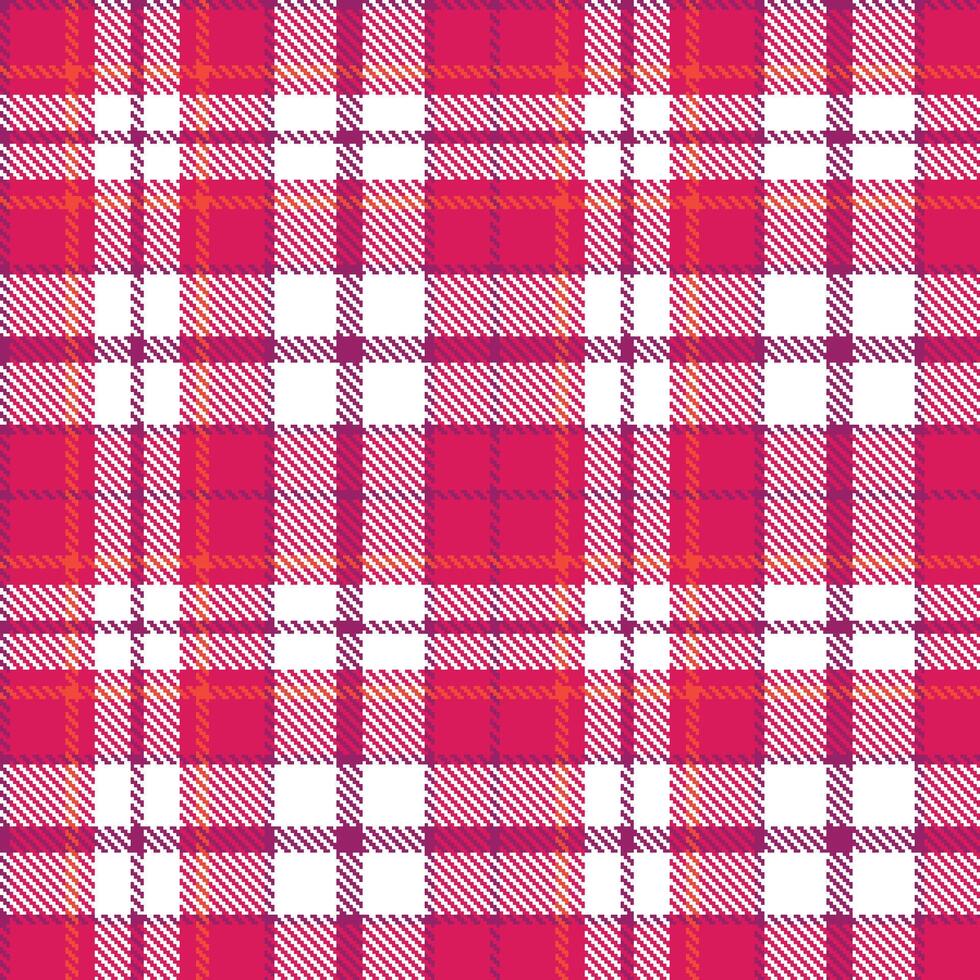 Modern Seamless Tartan featuring Metallic Romantic Vampire and Dusty Rubylicious Textile Design vector