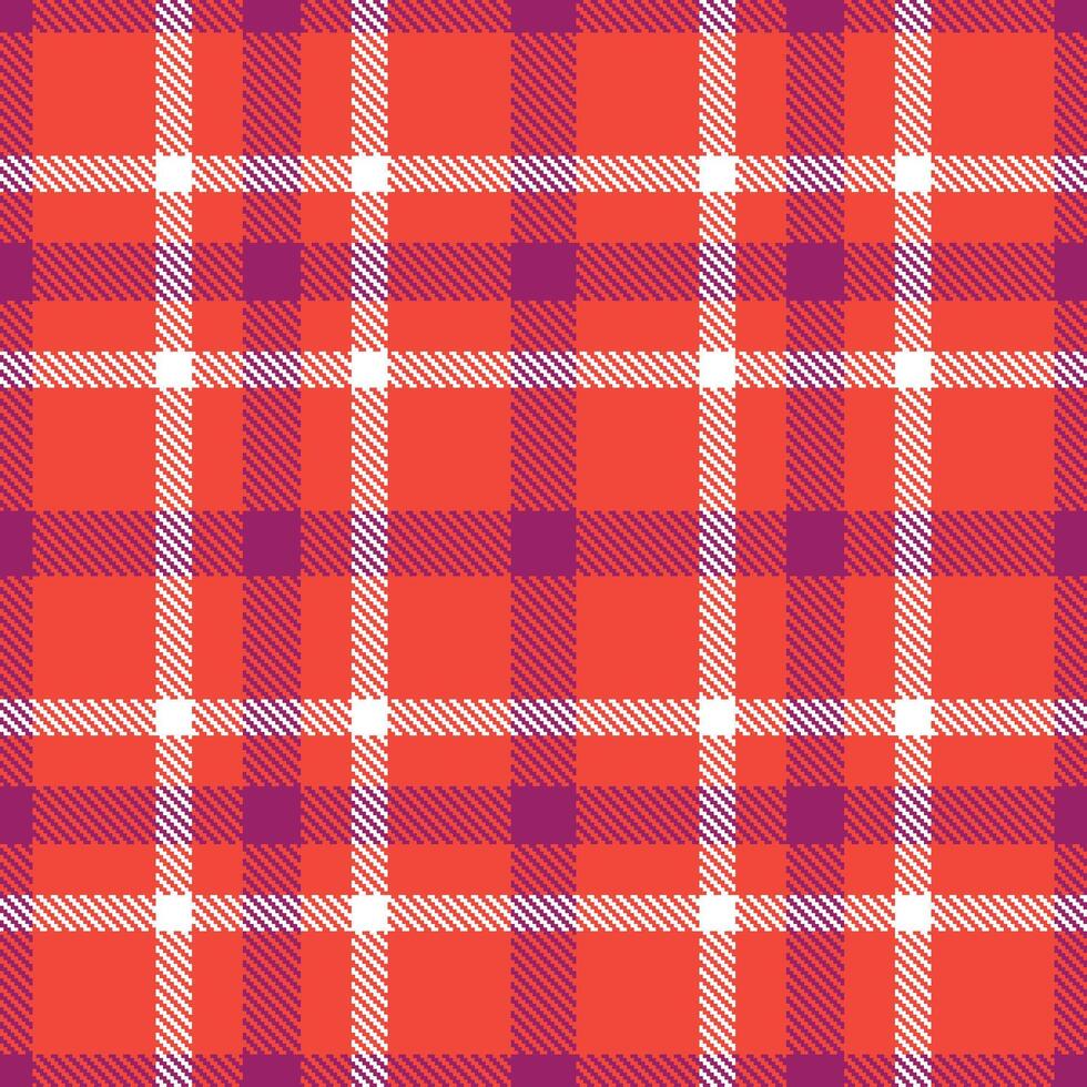 Dusky Chilled Chilly Seamless Tartan with Warm Romantic Vampire accents Textile Design vector