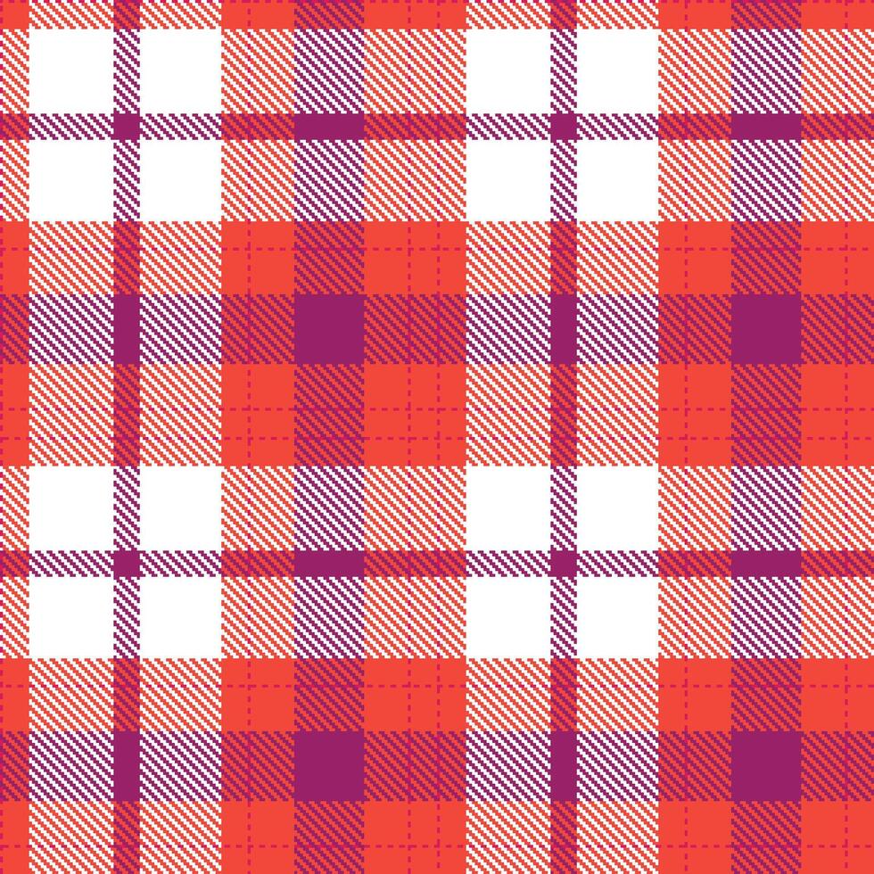 Modern Metallic Chilled Chilly and Rustic Rubylicious Seamless Tartan Textile Design vector