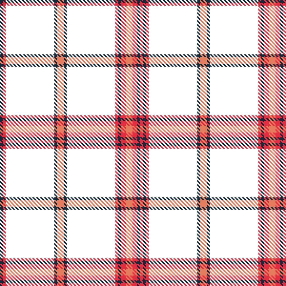 Light Nato Blue Seamless Tartan with Dusky Red Radish accents Textile Design vector