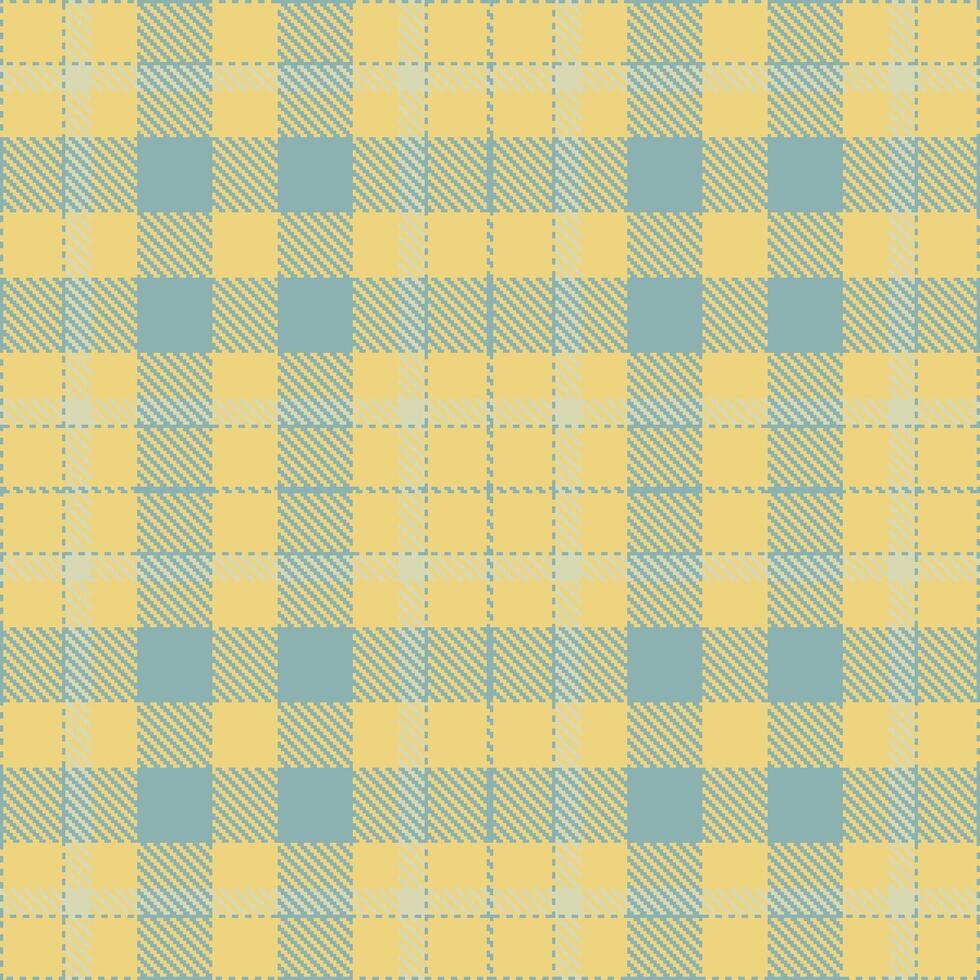 Mellow Shallow Water Ground Seamless Tartan with Vibrant Beach House accents Textile Design vector