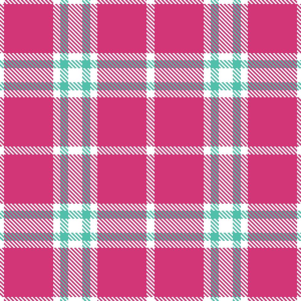 Deep White and Warm Magentarama Seamless Tartan Textile Design vector