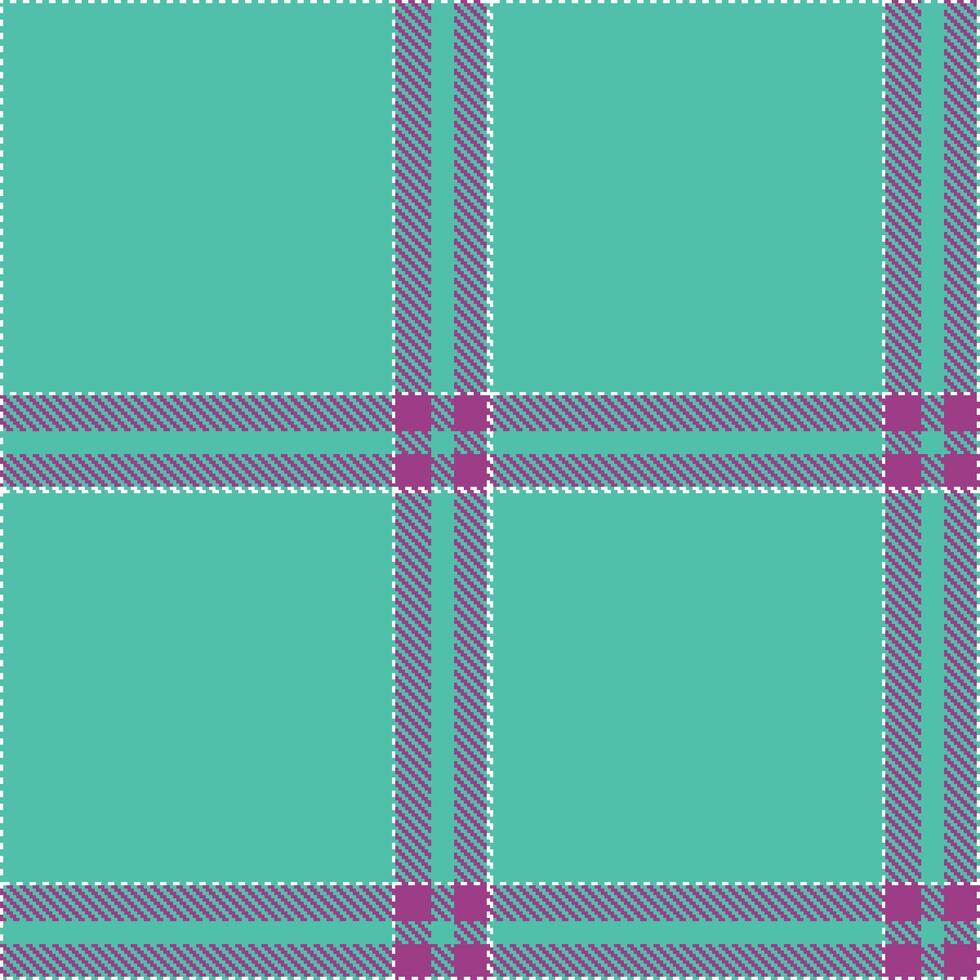 Rustic White Seamless Tartan with Pastel Channel Marker Green accents Textile Design vector