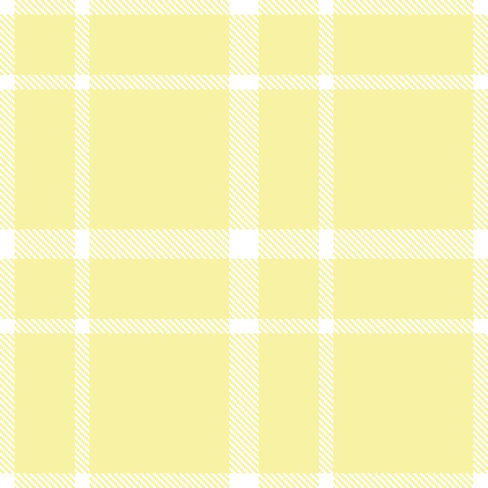 Dark White and Neon Yippie Ya Yellow Seamless Tartan Textile Design vector