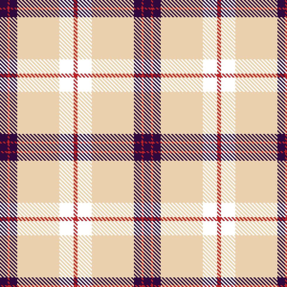 Vibrant Dark Violet Seamless Tartan with Iridescent Ghost Pepper accents Textile Design vector
