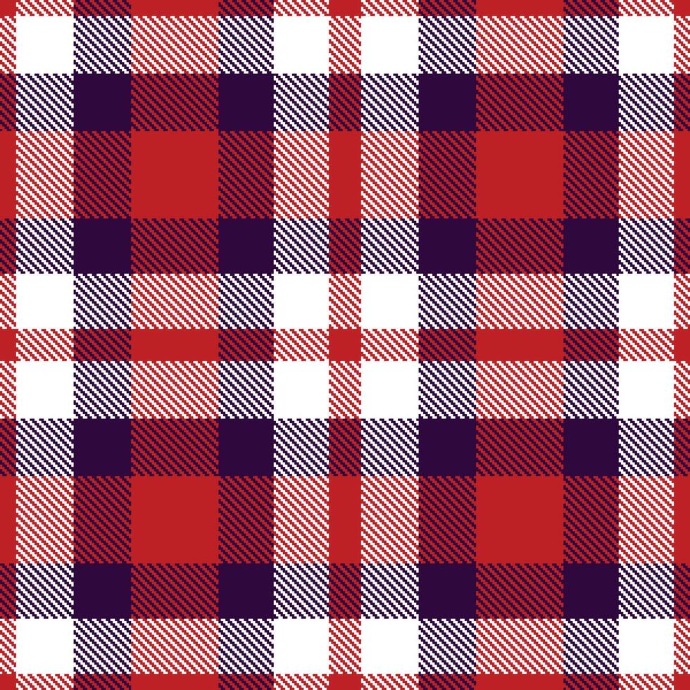 Modern Seamless Tartan featuring Neon Ghost Pepper and Highland White Textile Design vector