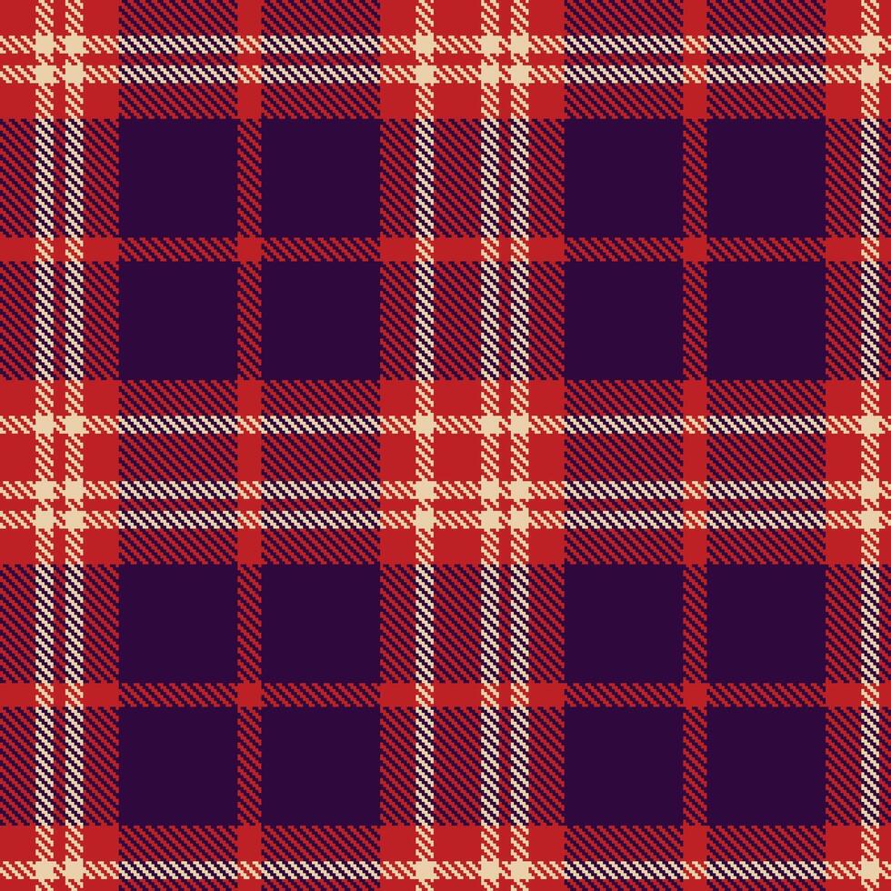 Plaid pattern seamless. Warm Ghost Pepper and Dusky Rum Custard Tartan Textile Design. vector