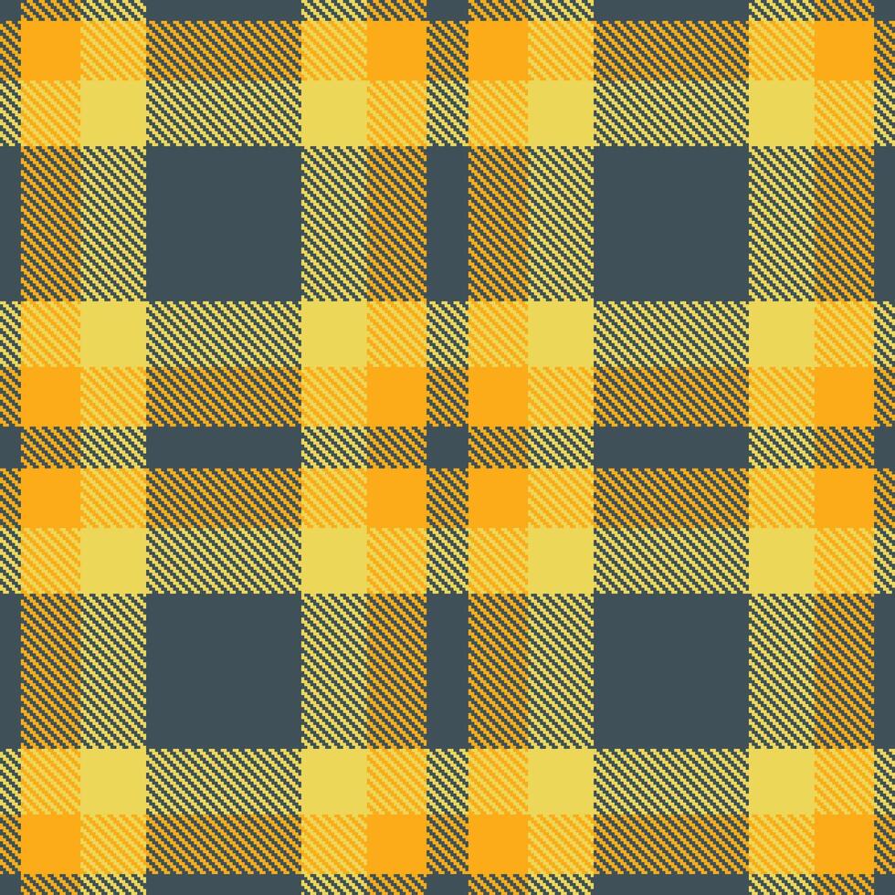 Modern Rustic Slate Wall and Pale Clementine Jelly Seamless Tartan Textile Design vector