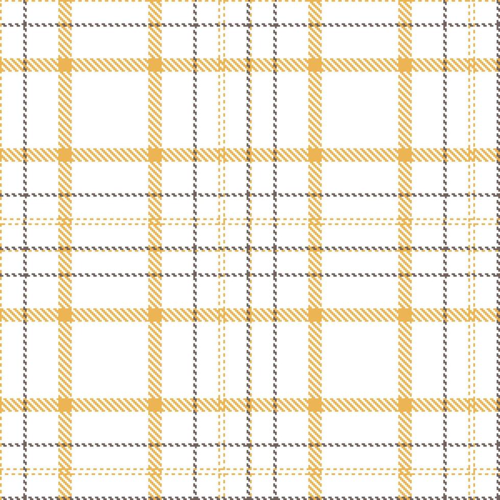 Modern Rustic White and Vintage Goldsmith Seamless Tartan Textile Design vector