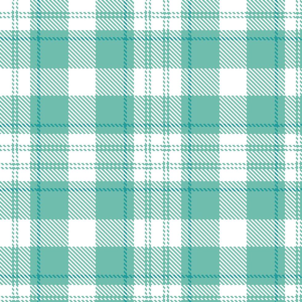 Metallic Larchmere Seamless Tartan with Mellow White accents Textile Design vector