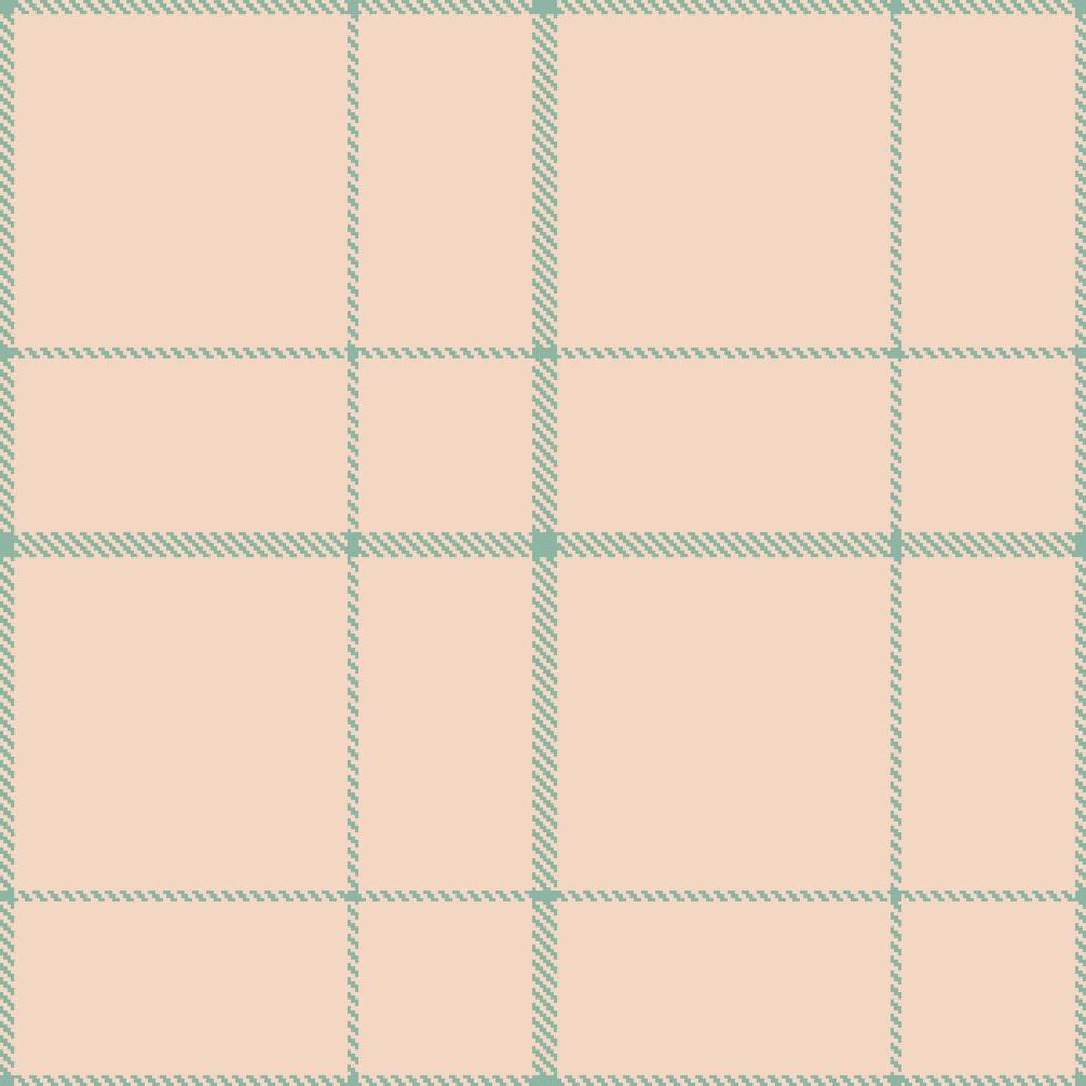 Vintage Lichen and Mellow Sour Patch Peach Seamless Tartan Textile Design vector