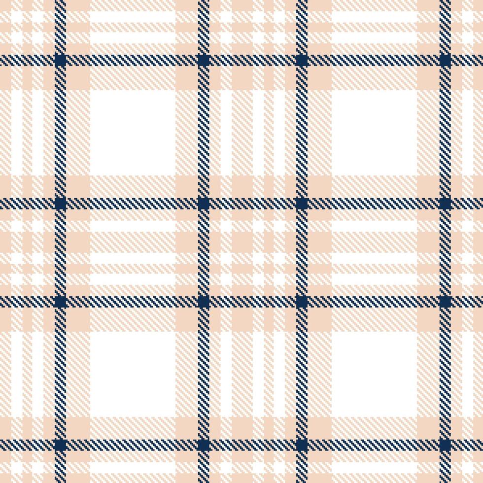 Traditional Sour Patch Peach Seamless Tartan with Iridescent White accents Textile Design vector