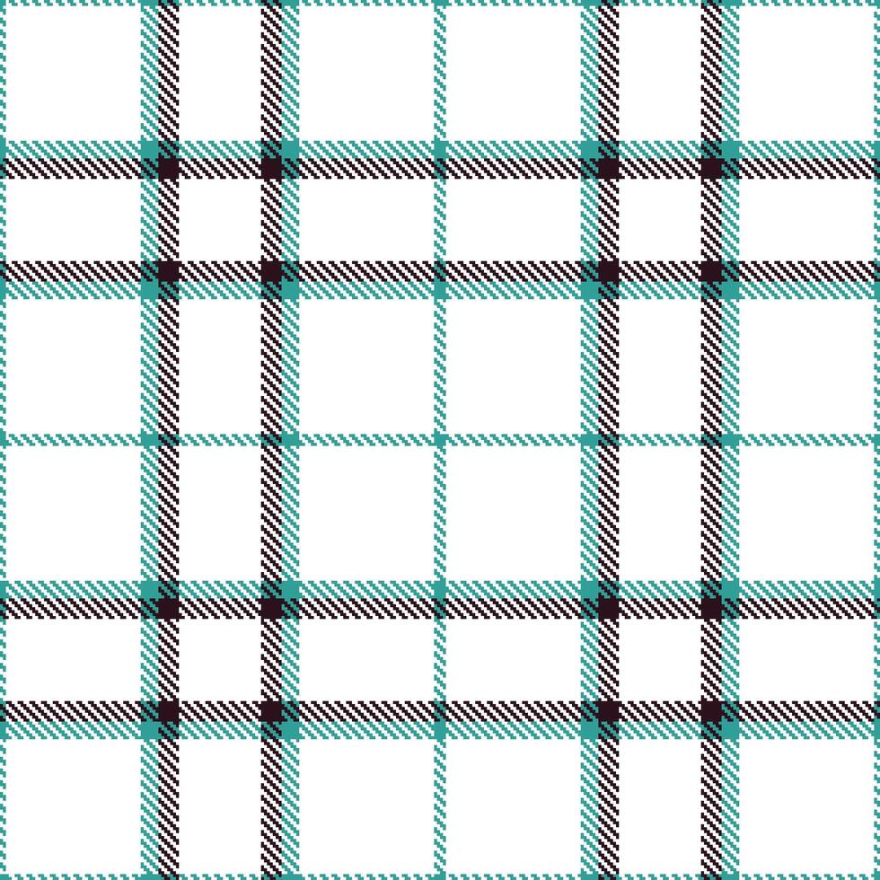 Plaid pattern seamless. Smoky Baltic Green and Rustic White Tartan Textile Design. vector
