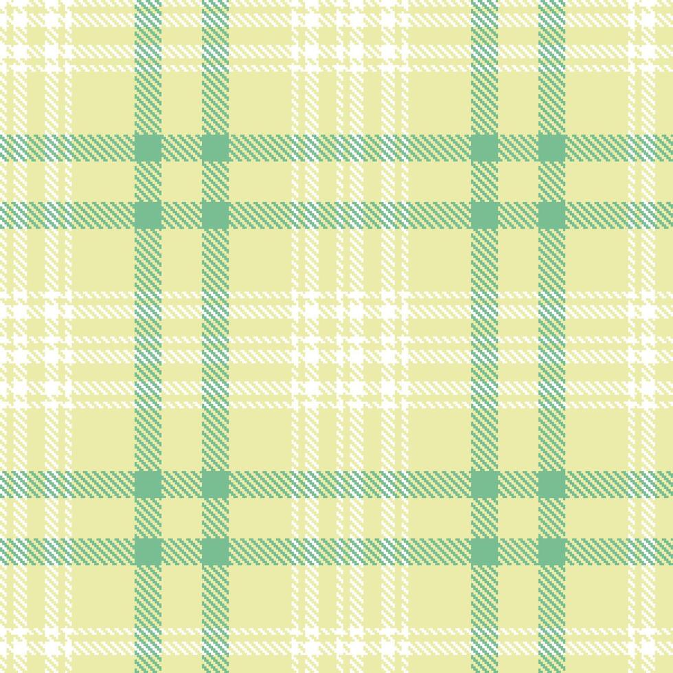 Rich Kiwi Ice Cream Seamless Tartan with Iridescent White accents Textile Design vector