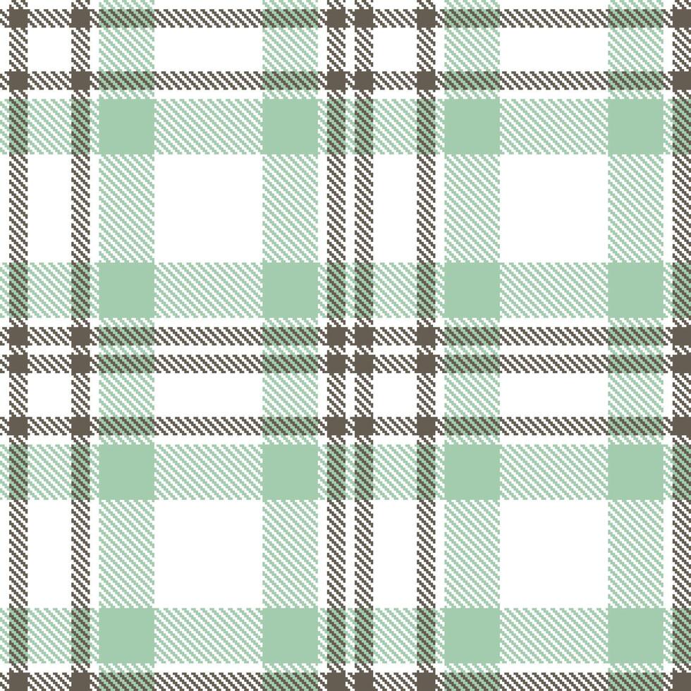 Modern Neon White and Highland Downing to Earth Seamless Tartan Textile Design vector