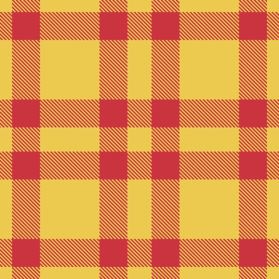 Dusky Fish Finger Seamless Tartan with Soft Etruscan Red accents Textile Design vector