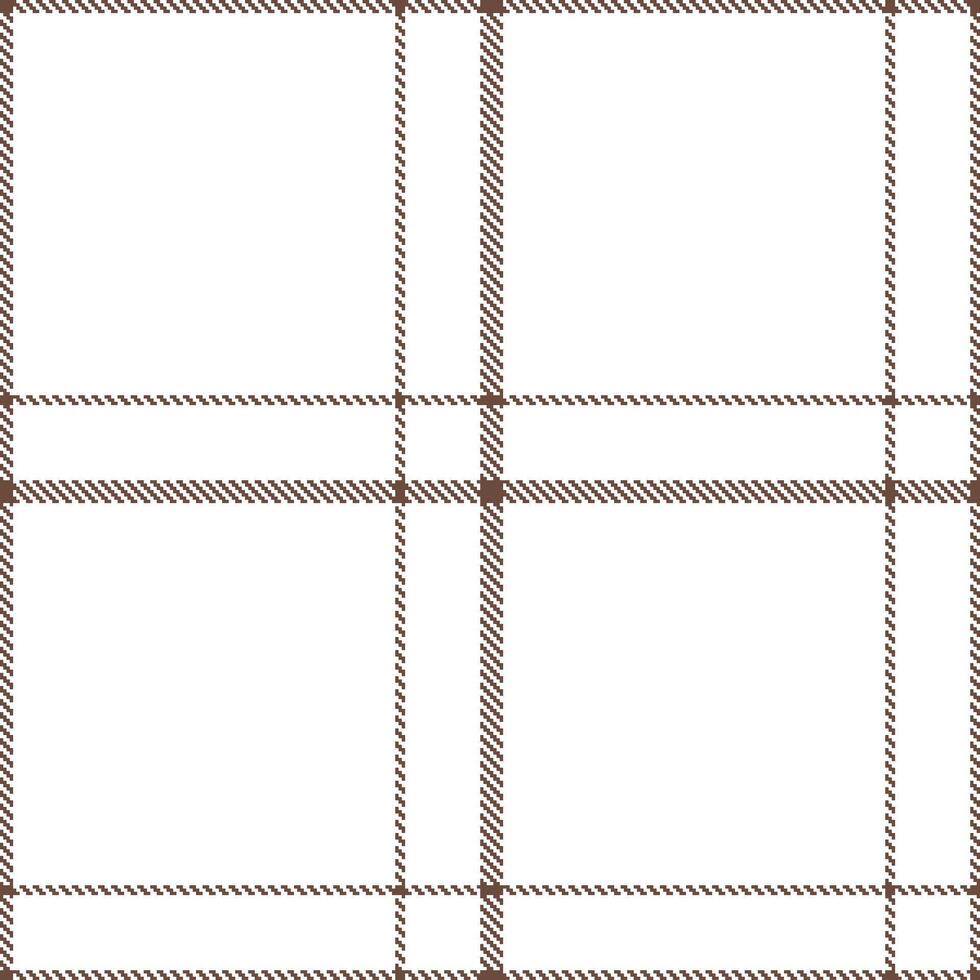 Metallic Classic Brown Seamless Tartan with Light White accents Textile Design vector