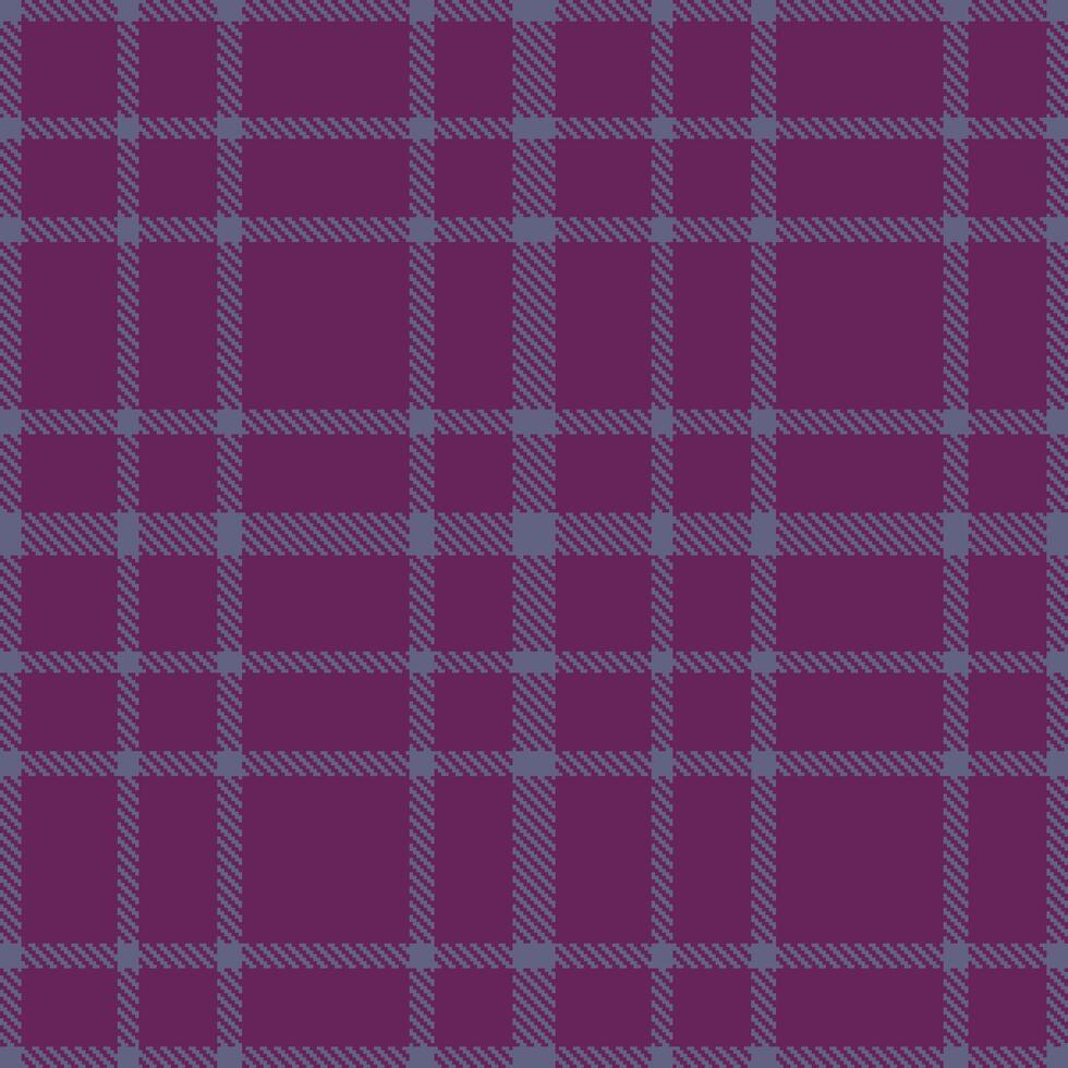 Vibrant Strong Iris Seamless Tartan with Rustic Palatinate Purple accents Textile Design vector