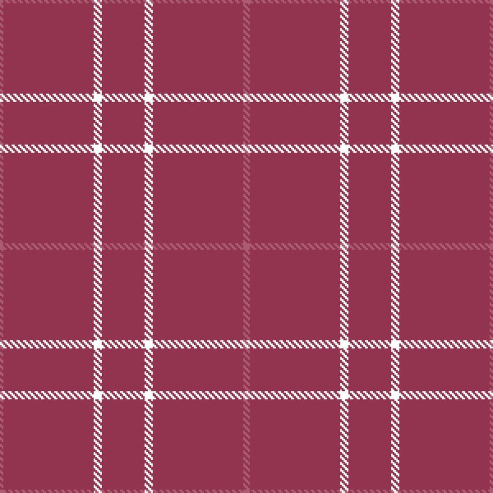 Modern Seamless Tartan featuring Vibrant Lifestyle Red and Smoky White Textile Design vector