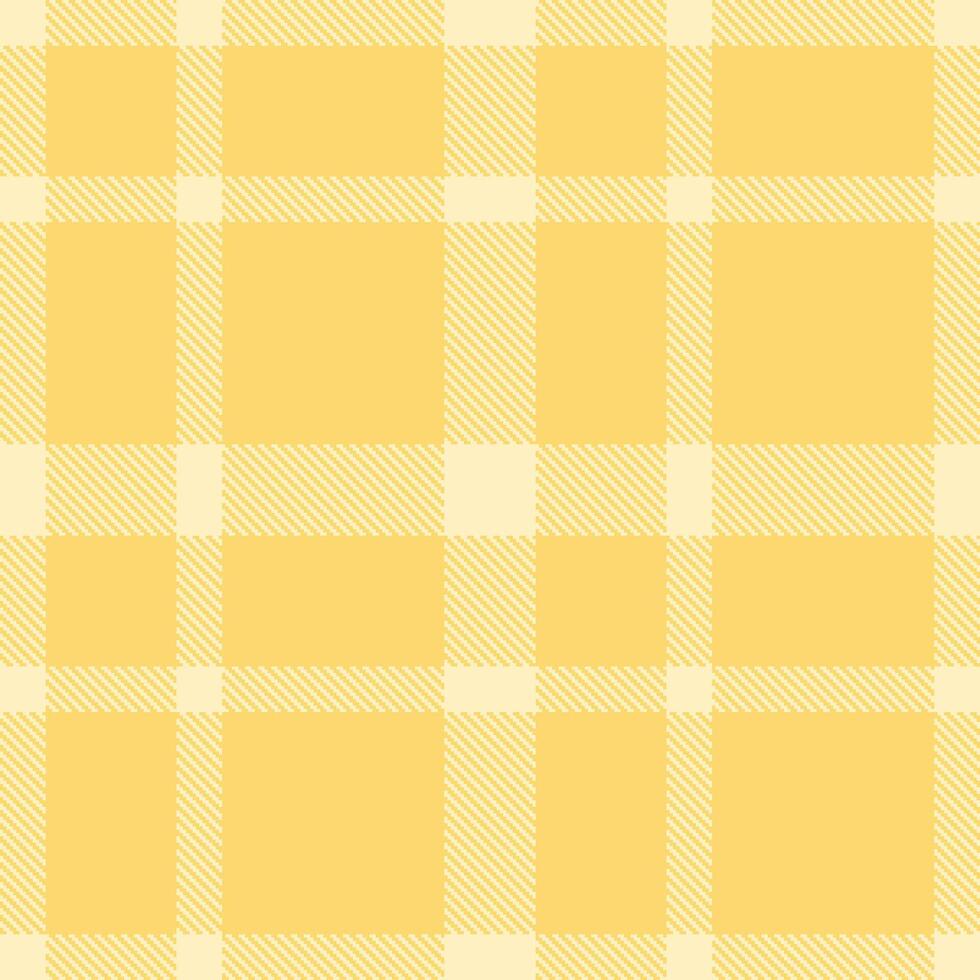 Autumn Egg White Seamless Tartan with Deep Hint of Honey accents Textile Design vector