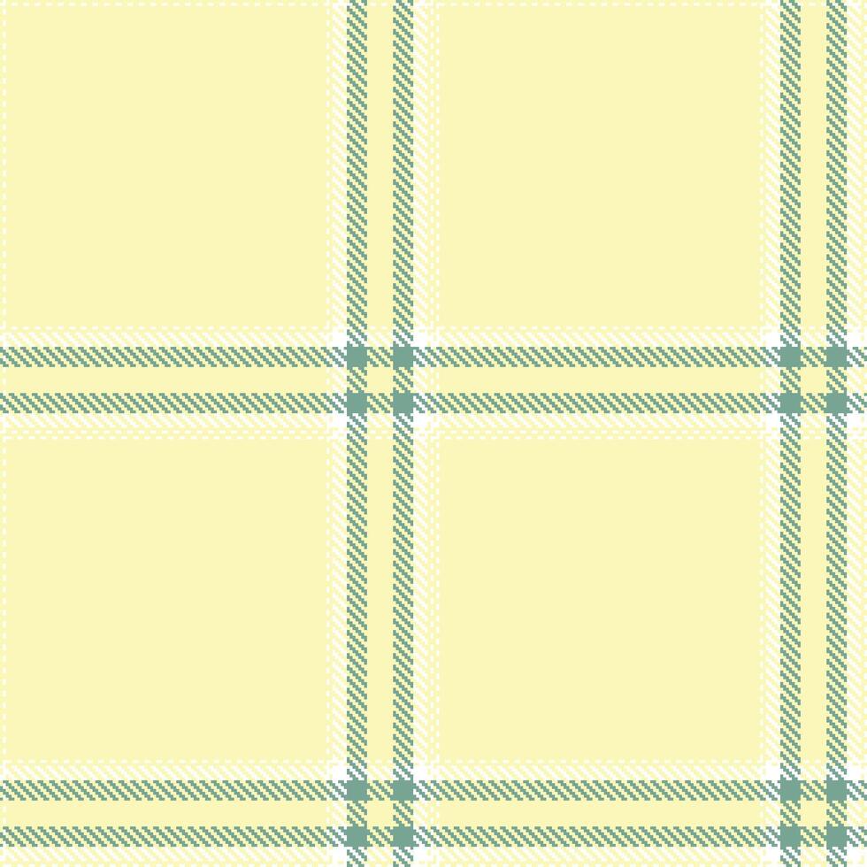 Plaid pattern seamless. Vivid Golden Hermes and Pastel White Tartan Textile Design. vector