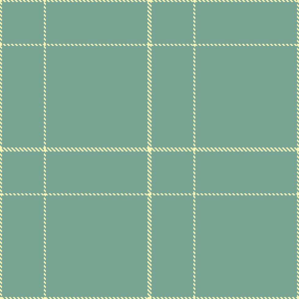 Muted Golden Hermes Tartan patterns fabric texture. Modern Pastel Mizuasagi Green Seamless Tartan vector