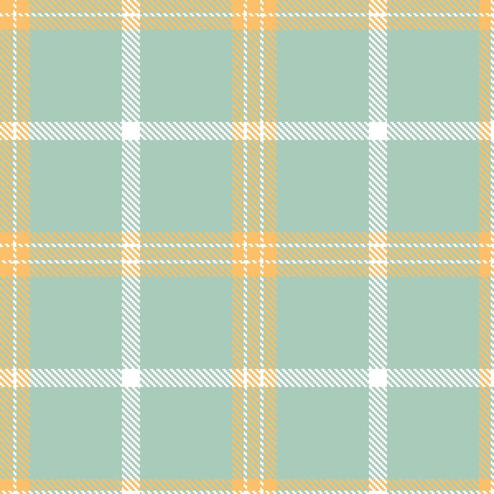 Modern Dark California Peach and Bright White Seamless Tartan Textile Design vector