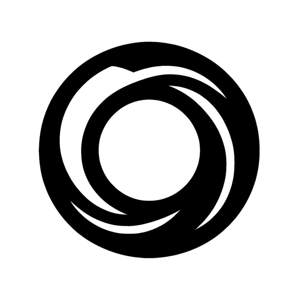 Black and white abstract featuring concentric circles and curved elements, creating a dynamic and modern visual effect. vector