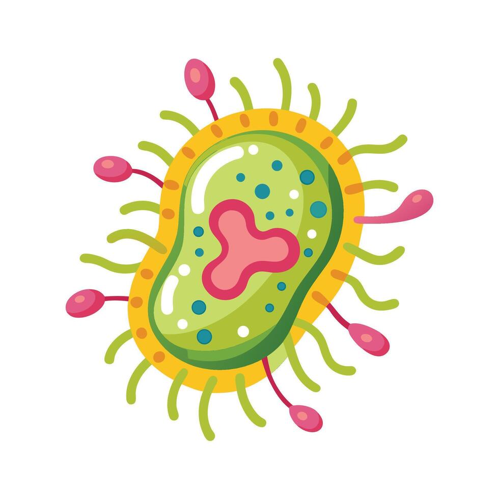 Bacillus Bloom on White Surface vector