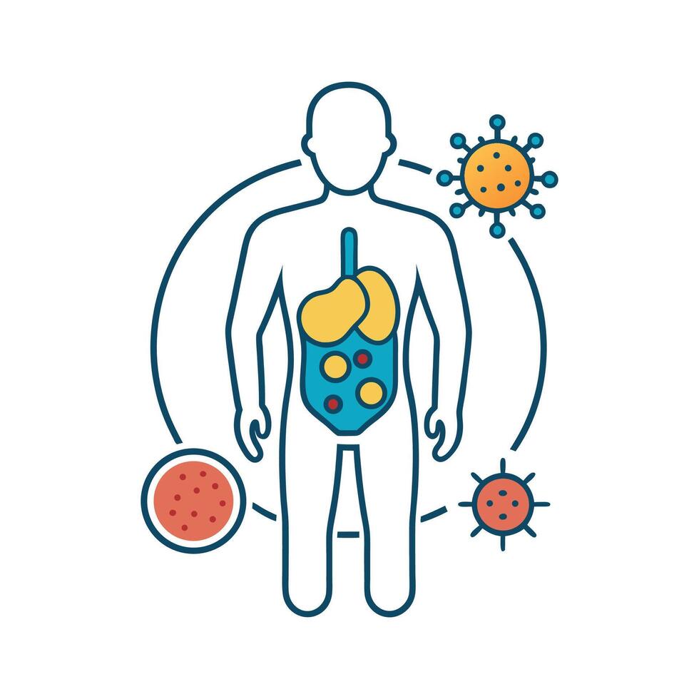 Bacteria Causing Bladder Infections in Humans vector