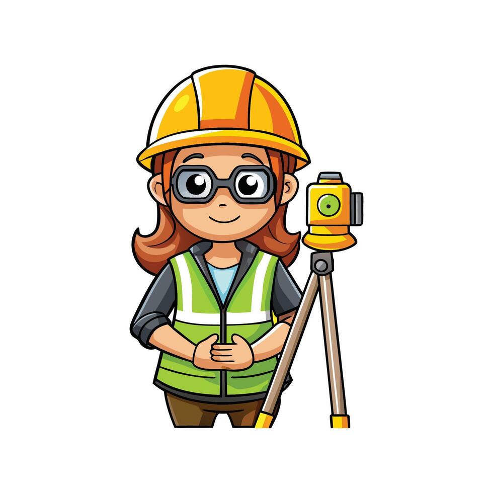 Dedicated Worker Using Leveling Staff vector