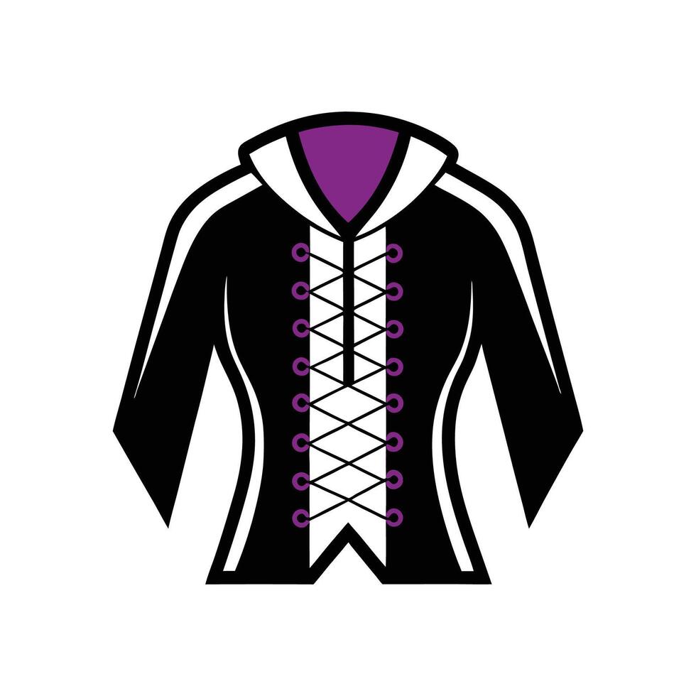 Stylish Gothic Lace Up TShirt Graphic vector