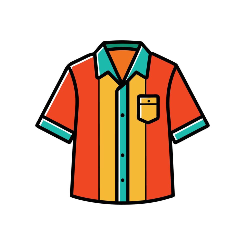 Stylish Loose Fit Resort TShirt Graphic vector