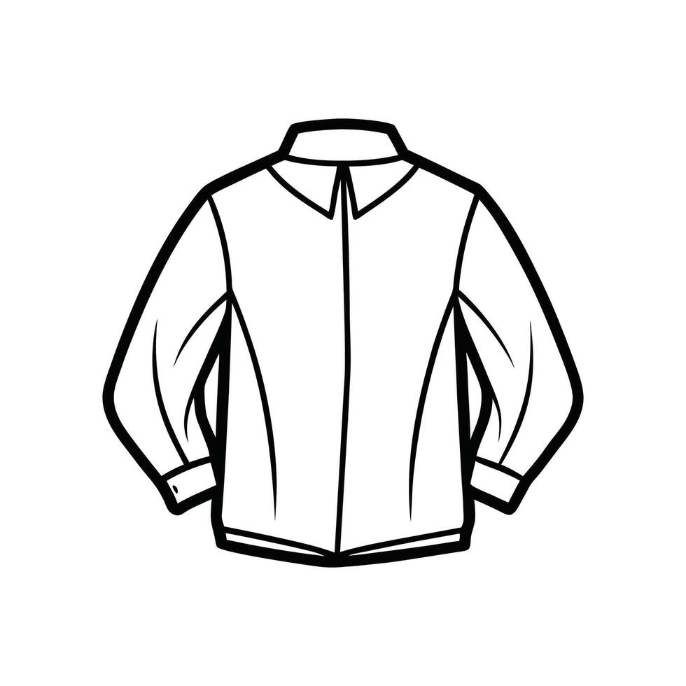 Unique Loose Open Back TShirt Art vector