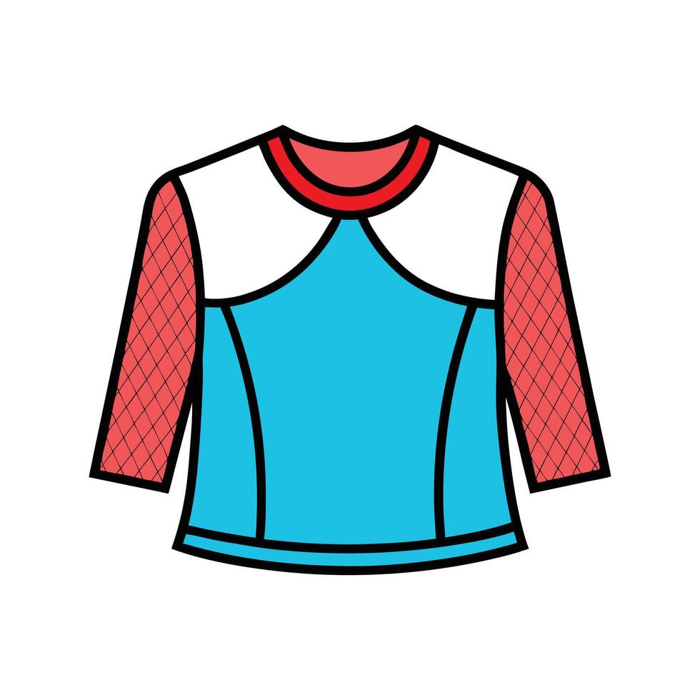 Chic Mesh Layered Top Design vector