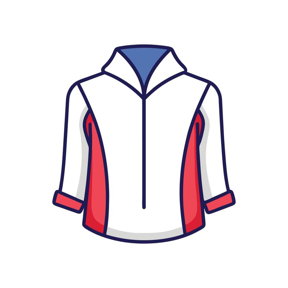 Chic Loose Open Back Shirt Design vector