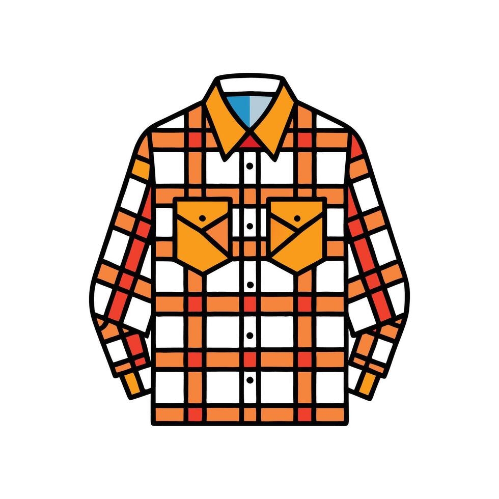 Distinct 90s Grunge Plaid Tee Design vector