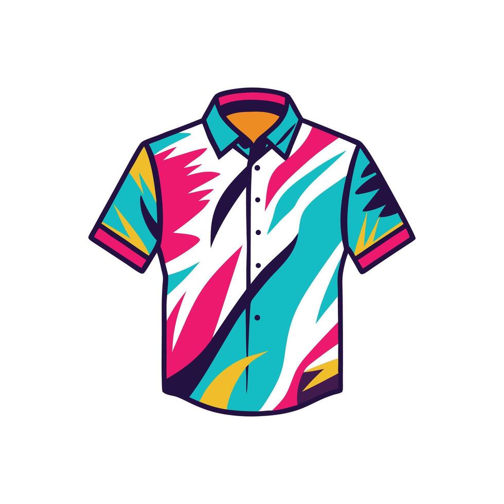 Bold Artistic Brushstroke Shirt Art Design vector