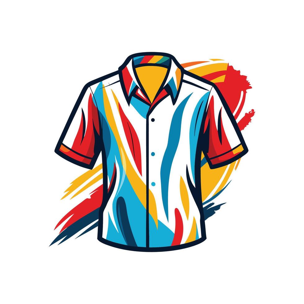 Chic Artistic Brushstroke TShirt Illustration vector