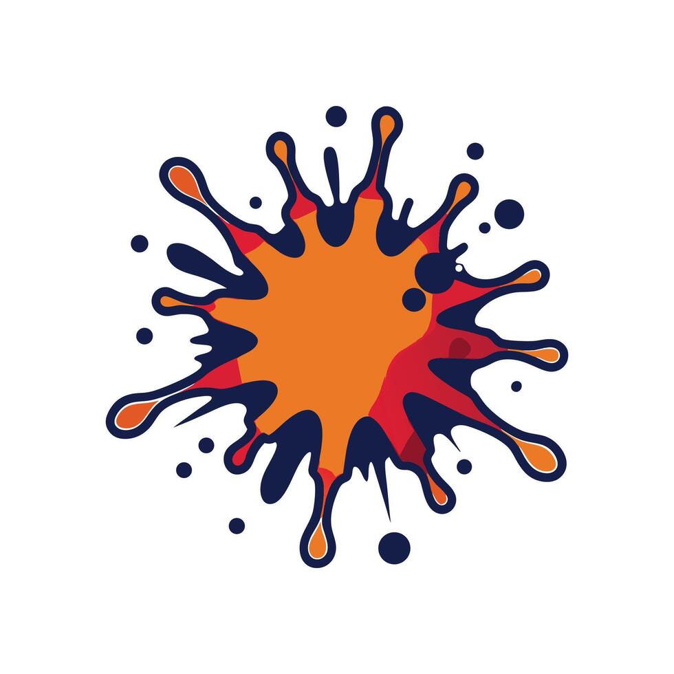Innovative Artistic Ink Splatter Tee Art vector