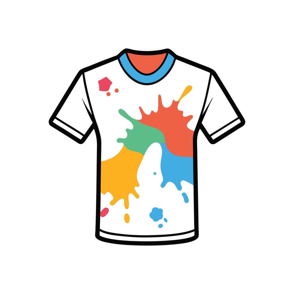 Creative Artist Paint Splatter Tee Design vector