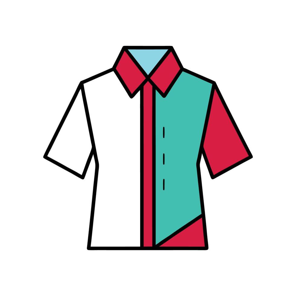 Modern Asymmetrical Cut Tee Graphic vector