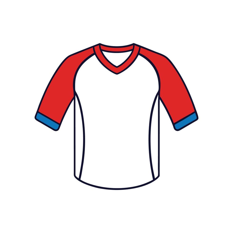 Stylish Baseball Raglan Tee Design vector