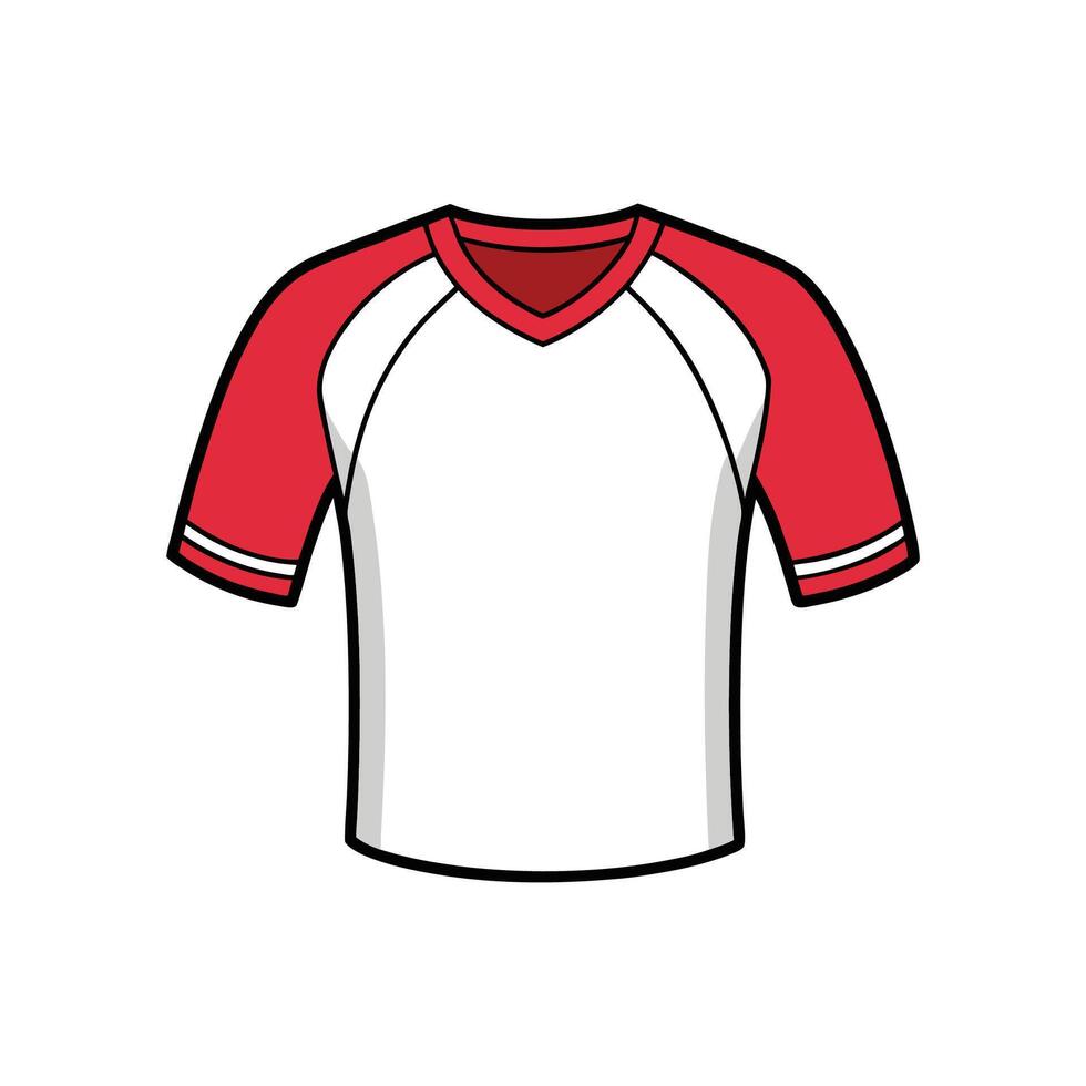 Dynamic Baseball Raglan Tee Illustration vector