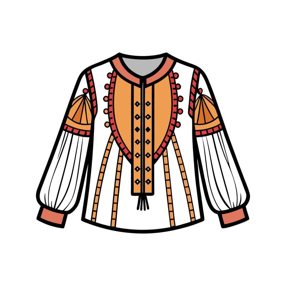 Stylish Bohemian Sheer TShirt Illustration vector
