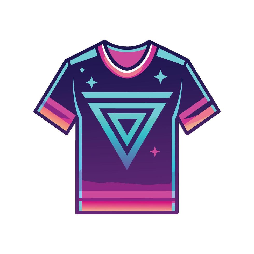 Dynamic Bold Neon Glow TShirt Graphic vector